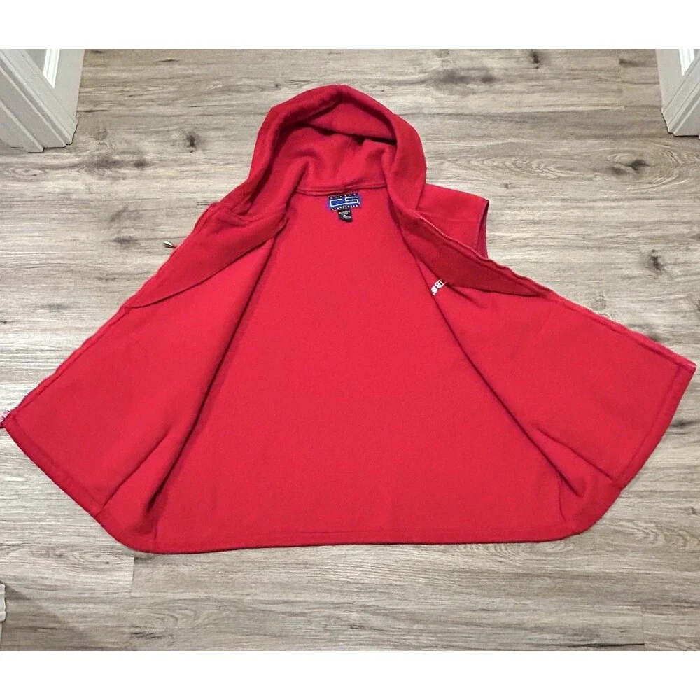 OLE MISS Vest Vintage 90’s Crable  Fleece Hooded Unisex College Collegiate EUC